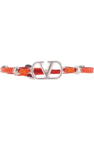 VALENTINO GARAVANI Akcesoria, Mężczyzna, Czerwony, ONE SIZE, Bawełna, Bransoletka VLogo Signature