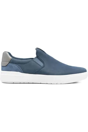 Timberland Buty, Mężczyzna, Niebieski, 40 EU, Niebieskie Slip-On Sneakers z Odpinanym Otworem na Stopę
