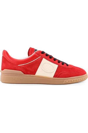 VALENTINO GARAVANI Buty, Mężczyzna, Czerwony, 39 EU, Zamsz, Zamszowe i Skórzane Sneakersy Low Top