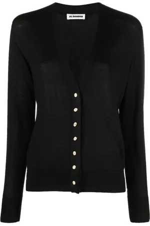Jil Sander Swetry, Kobieta, Czarny, S, Wełna, Kardigan