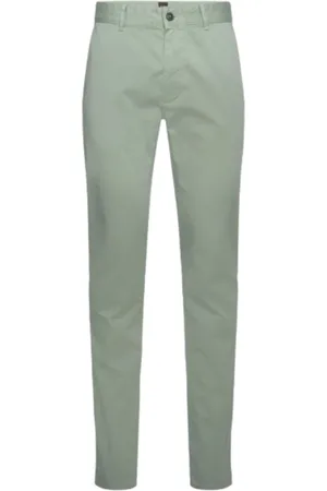 HUGO BOSS Spodnie, Mężczyzna, Zielony, W40 L32, Bawełna, Slim Chino Pants