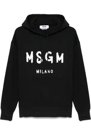 Msgm Bluzy, Mężczyzna, Czarny, S, Len, Czarny Sweter Stylowy Codzienny Strój