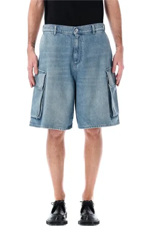 J.W.Anderson Szorty, Mężczyzna, Niebieski, M, Denim, Cargo Denim Shorts