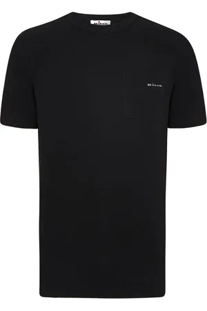 Kiton Koszulki, Mężczyzna, Czarny, M, Bawełna, Czarny T-shirt z kieszenią na piersi