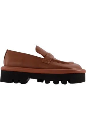 J.W.Anderson Buty, Kobieta, brązowy, 37 EU, Skóra, Bumper Chunky Flats