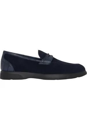 Kiton Buty, Mężczyzna, Niebieski, 40 1/2 EU, Skóra, Lordsy ze skóry krokodyla
