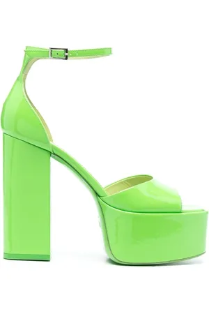 PARIS TEXAS Buty, Kobieta, Zielony, 37 1/2 EU, Skóra, Tatiana Platform Sandal