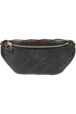 Tory Burch Torebki, Kobieta, Czarny, ONE SIZE, Skóra, Torba biodrowa z możliwością transformacji