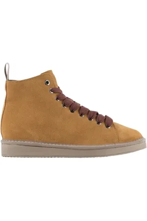 Panchic Buty, Kobieta, brązowy, 36 EU, Zamsz, Botki Sznurowane Giallo Noos