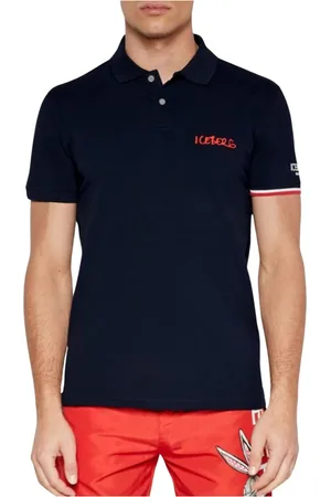 Iceberg Koszulki, Mężczyzna, Niebieski, S, Bawełna, Koszulka Polo z Logo