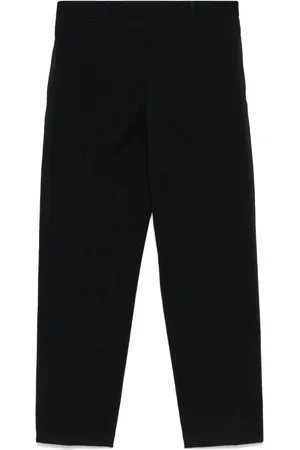 Jil Sander Spodnie, Mężczyzna, Niebieski, S, Bawełna, Granatowe spodnie typu tapered