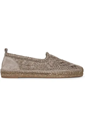 Brunello Cucinelli Buty, Kobieta, brązowy, 37 EU, Brązowe Espadryle z Wzorem Inspirowanym Naturą