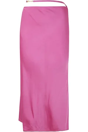 Jacquemus Spódnice, Kobieta, Różowy, M, La Jupe Notte Midi Skirt