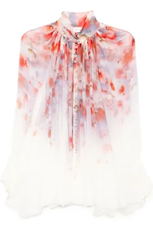 ZIMMERMANN Bluzki, Kobieta, Wielobarwność, M, Crush Smock Blouse