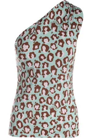 La DoubleJ Koszulki, Kobieta, Niebieski, M, Disco Skinny Top