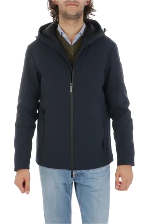 Woolrich Bluzy, Mężczyzna, Niebieski, M, Nylon, Pacific Jacket