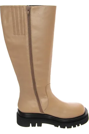 Jeffrey Campbell Buty, Kobieta, Beżowy, 38 EU, Skóra, Wysokie kozaki