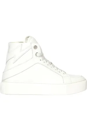 Zadig & Voltaire Buty, Kobieta, Biały, 39 EU, Skóra, Zv 1747 High Flash High-Top Platform Sneakers