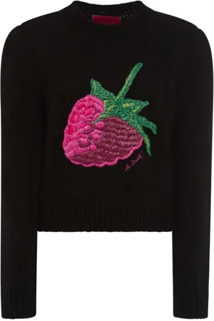 La DoubleJ Swetry, Kobieta, Czarny, M, Wełna, Sweter Raffia Raspberry