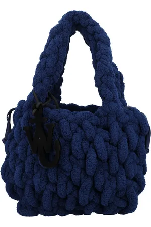J.W.Anderson Torebki, Kobieta, Niebieski, ONE SIZE, Bawełna, Mała torebka Blanket Bag