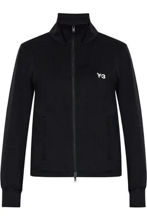 Y-3 Bluzy, Kobieta, Czarny, L, Bluza rozpinana