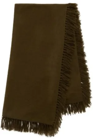 Isabel Marant Akcesoria, Kobieta, brązowy, ONE SIZE, Wełna, Brązowy szal Coqueline Model