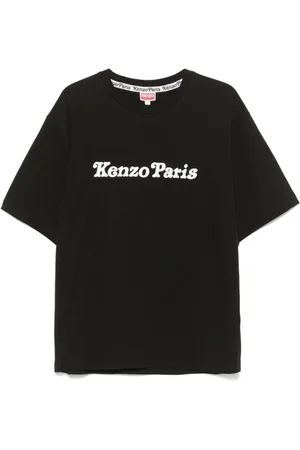 Kenzo Koszulki, Mężczyzna, Czarny, XL, Bawełna, T-shirt z nadrukowanym logo