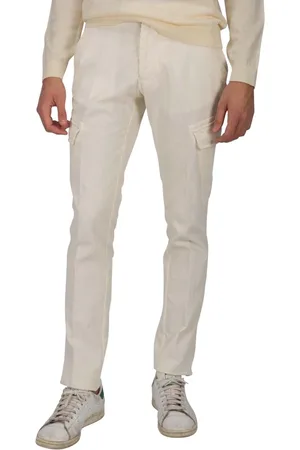 Paul & Shark Spodnie, Mężczyzna, Biały, M, Spodnie o kroju Slim-cut
