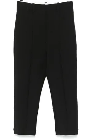 Jacquemus Spodnie, Kobieta, Czarny, XS, Bawełna, Spodnie Cropped