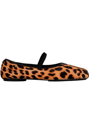 Tory Burch Buty, Kobieta, brązowy, 36 EU, Skóra, Baleriny w cętki panterki