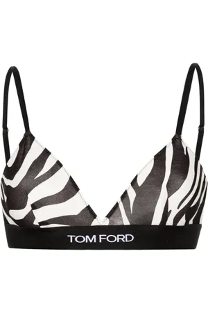 Tom Ford Bielizna, Kobieta, Czarny, S, Biustonosz z siateczki w zebrę