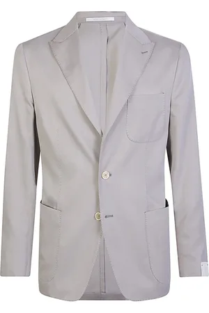 ELEVENTY Kurtki, Mężczyzna, Zielony, 2XL, Jednorzędowa jedwabna marynarka w stylu soft