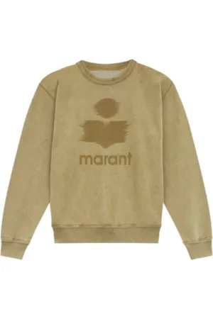 Isabel Marant Bluzy, Mężczyzna, Zielony, L, Bluza z mieszanki bawełny z dużym logo