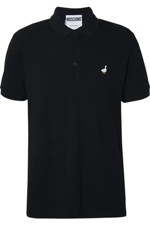Moschino Koszulki, Mężczyzna, Czarny, S, Czarny Polo z Bawełny