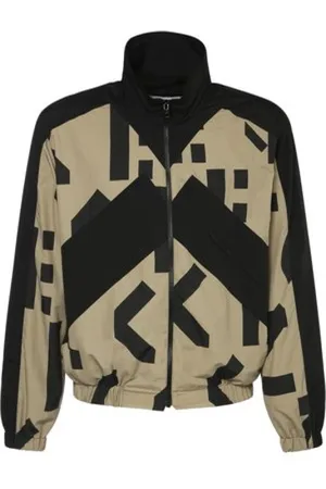 Kenzo Bluzy, Mężczyzna, Czarny, XS, Poliester, Rozpinana bluza dresowa Monogram Patchwork