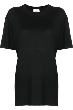 Isabel Marant Koszulki, Kobieta, Czarny, L, Bawełna, Zewel Tee Shirt