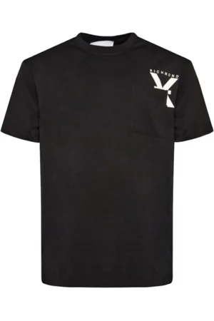 John Richmond Koszulki, Mężczyzna, Czarny, XL, Bawełna, Casual T-Shirt