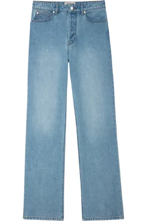 Zadig & Voltaire Jeansy, Kobieta, Niebieski, W26, Bawełna, Jasnoniebieskie dżinsy typu flared z widocznymi przeszyciami z tyłu i metalowymi paskami