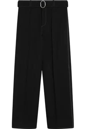 Jil Sander Spodnie, Mężczyzna, Czarny, M, Bawełna, Baggy Loose Pants