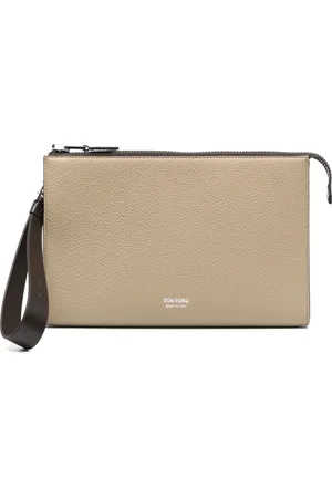 Tom Ford Torebki, Mężczyzna, brązowy, ONE SIZE, Skóra, Torebka Portfolio