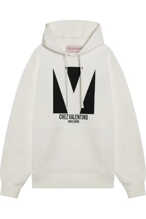 VALENTINO GARAVANI Bluzy, Mężczyzna, Beżowy, M, Len, Bluza z kapturem Chez Valentino