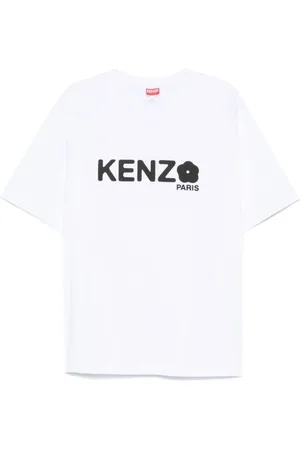 Kenzo Koszulki, Mężczyzna, Biały, XL, Bawełna, T-shirt z okrągłym dekoltem