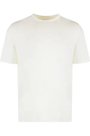 Jil Sander Koszulki, Mężczyzna, Beżowy, M, Bawełna, Bawełniany T-shirt z okrągłym dekoltem