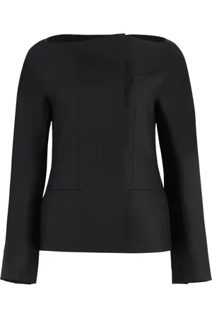 Jacquemus Kurtki, Kobieta, Czarny, L, Wełna, Lekka kurtka z mieszanki wełny