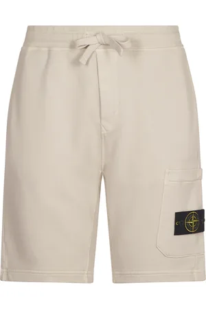 Stone Island Szorty, Mężczyzna, Beżowy, S, Bawełna, Casualowe Szorty Letnie