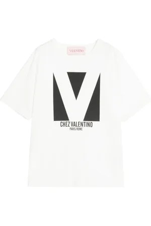 VALENTINO GARAVANI Koszulki, Kobieta, Biały, S, Bawełna, Biały T-shirt