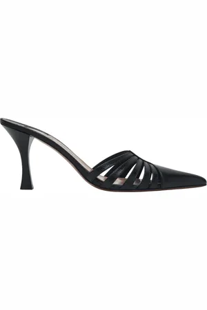 PARIS TEXAS Buty, Kobieta, Czarny, 36 1/2 EU, Skóra, Sandały na niskim obcasie Nadia Mule