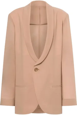 Serafini Kurtki, Kobieta, Beżowy, S, Fantasia Etamine Blazer