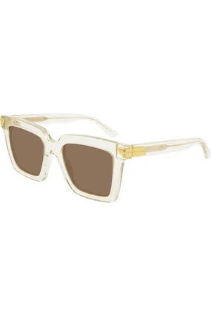Bottega Veneta Akcesoria, Kobieta, Beżowy, 53 MM, Stylowe okulary przeciwsłoneczne Bv 1005S kolor 005