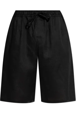 Dolce & Gabbana Szorty, Mężczyzna, Czarny, S, Lniane szorty
